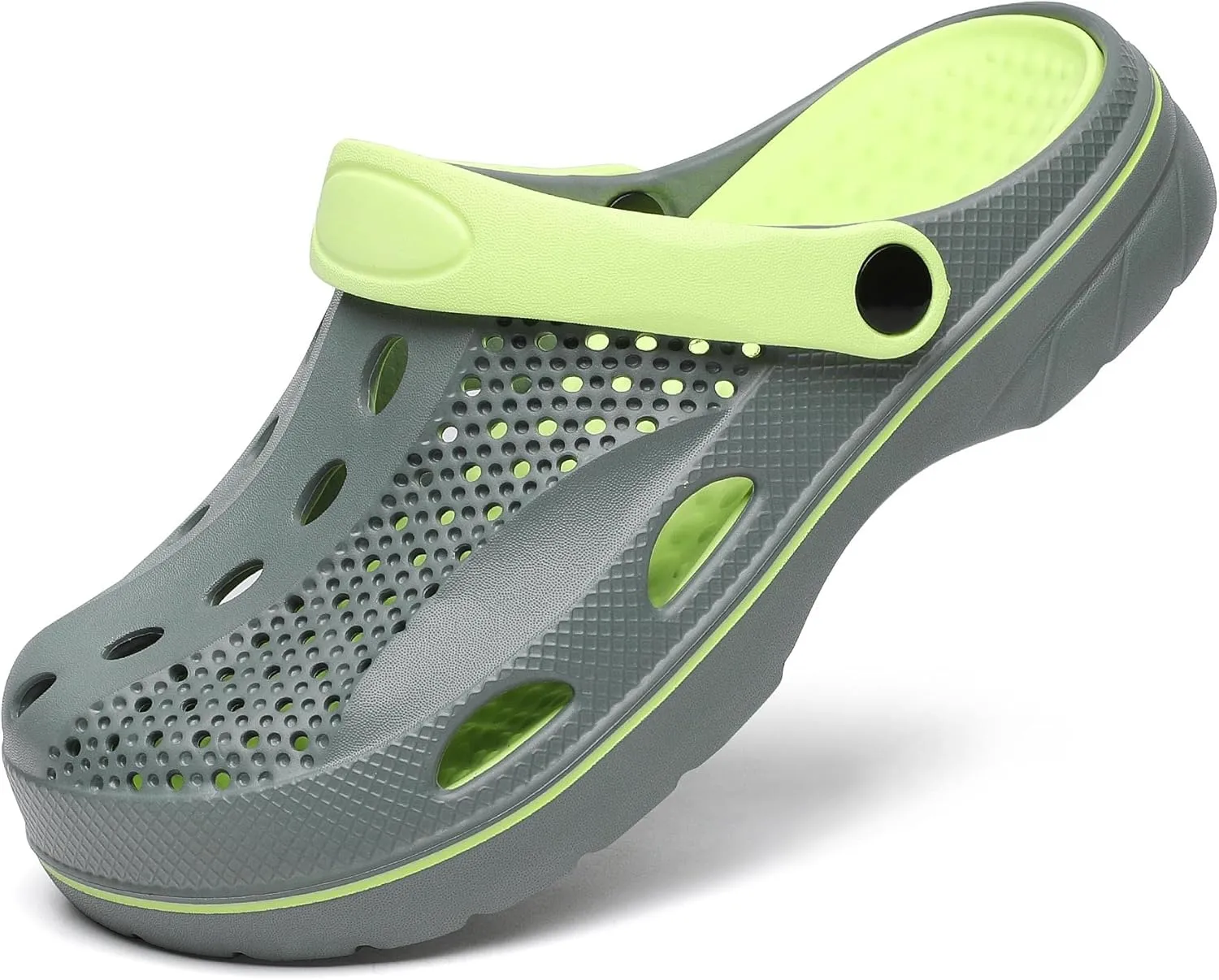 SOSOWHLTE Men's and Women's Arch Support Clogs Garden Shoes Slip-on Outdoor Beach Slippers with Removable Cushion Insole