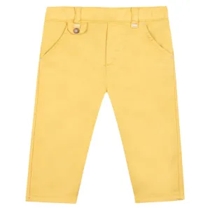 TARTINE ET CHOCOLAT Classic Stretch Cotton Baby Trousers - Butter