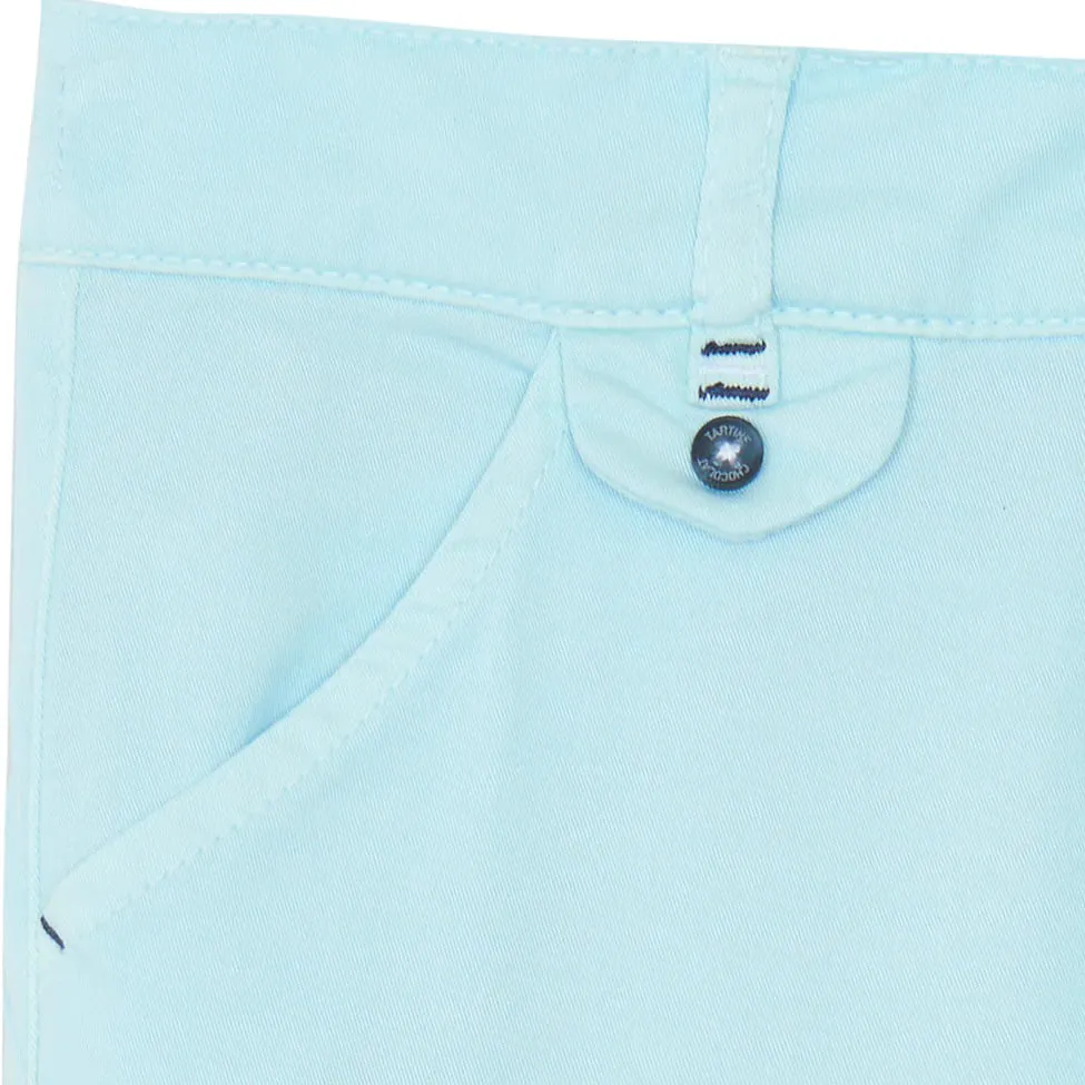 TARTINE ET CHOCOLAT Classic Stretch Cotton Trousers - Aqua