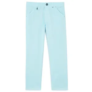 TARTINE ET CHOCOLAT Classic Stretch Cotton Trousers - Aqua