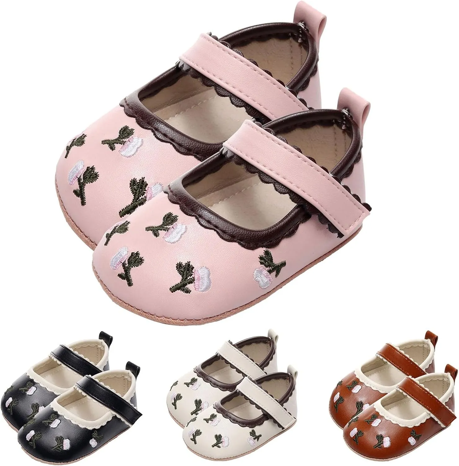 Toddler Kids Baby Girls Flat Sandals Cute Canvas First Walking Casual Shoes 2025 Trendy