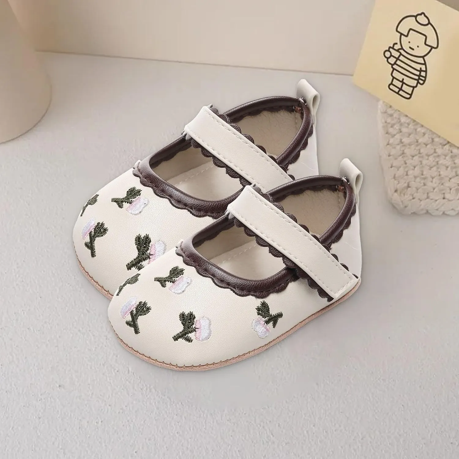 Toddler Kids Baby Girls Flat Sandals Cute Canvas First Walking Casual Shoes 2025 Trendy