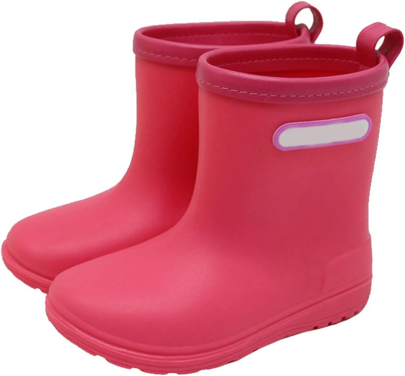 Toddler Rain Boots for Boys Girls Kids Short Rain Shoes Infant Lightweight Shoes Easy On Outdoor Garden Boots