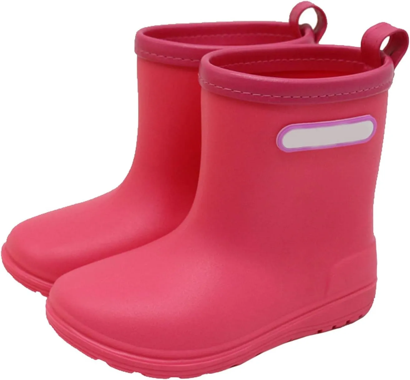 Toddler Rain Boots for Boys Girls Kids Short Rain Shoes Infant Lightweight Shoes Easy On Outdoor Garden Boots