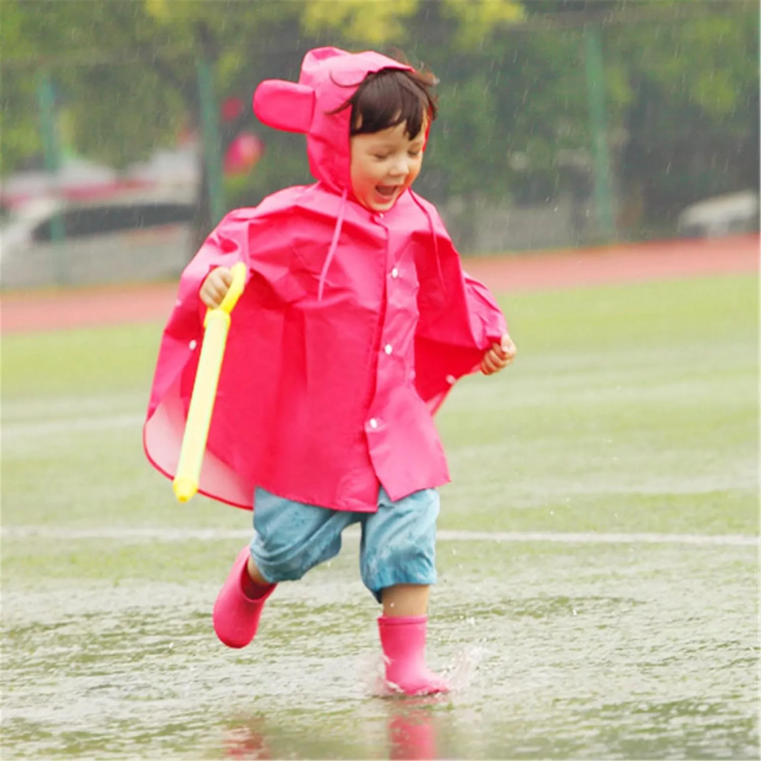 Toddler Rain Boots for Boys Girls Kids Short Rain Shoes Infant Lightweight Shoes Easy On Outdoor Garden Boots