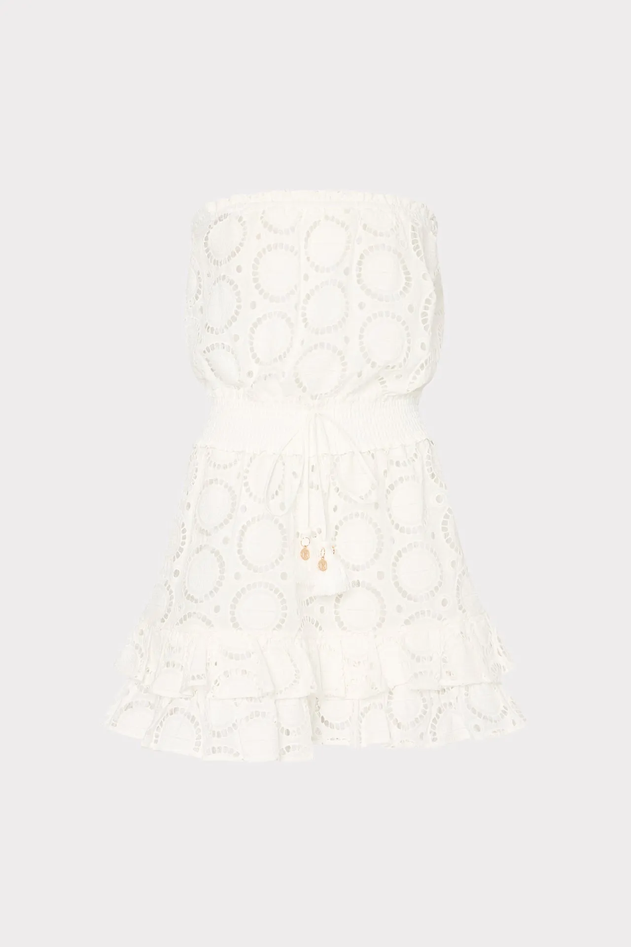 Verity Geo Eyelet Cover-Up Dress