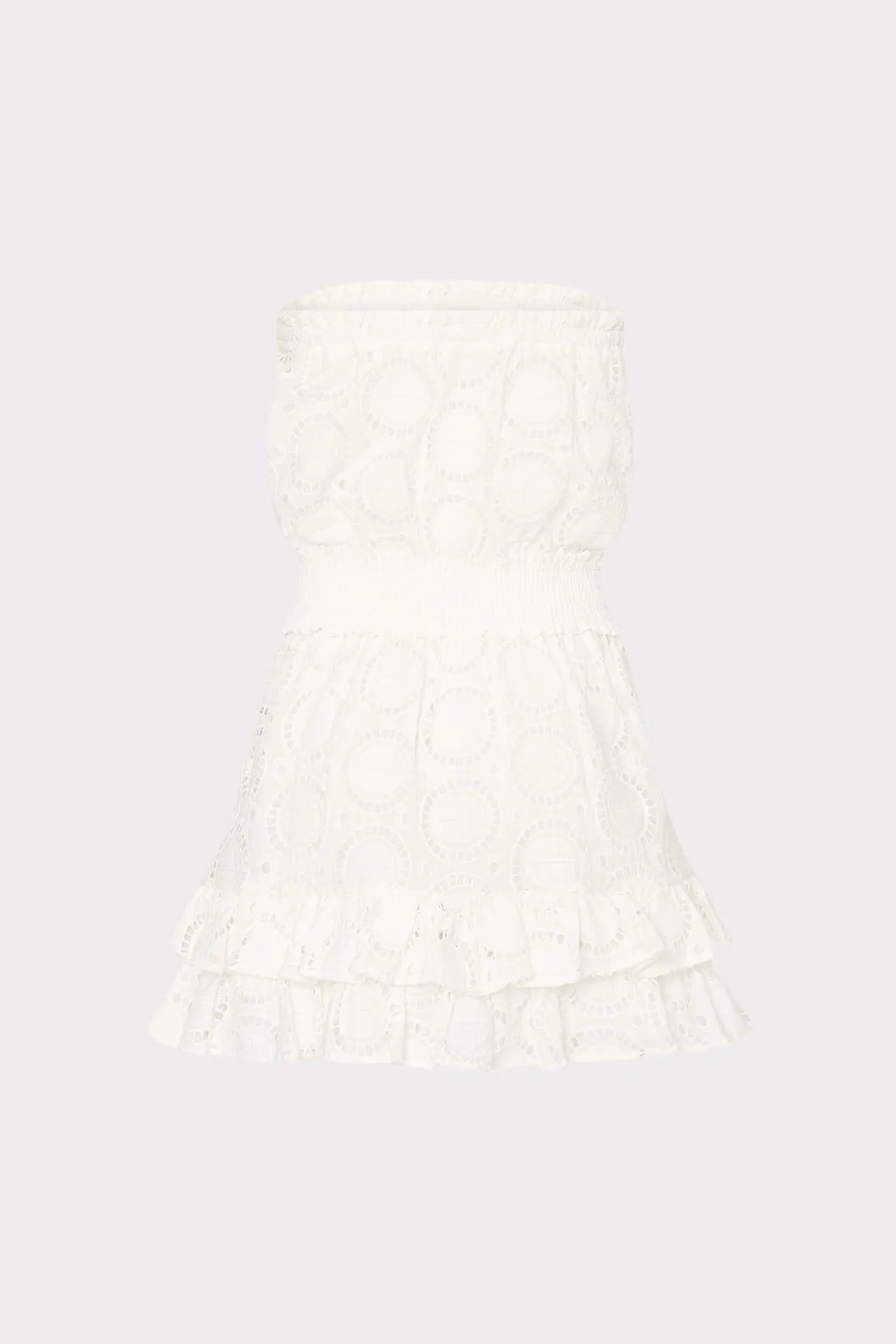 Verity Geo Eyelet Cover-Up Dress