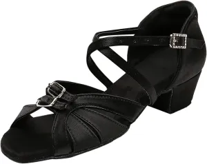 VESNIBA Women's Outdoor Rubber Sole 3.5cm Low Heel Soft Bottom Latin Dance Shoes Style Sandals Women