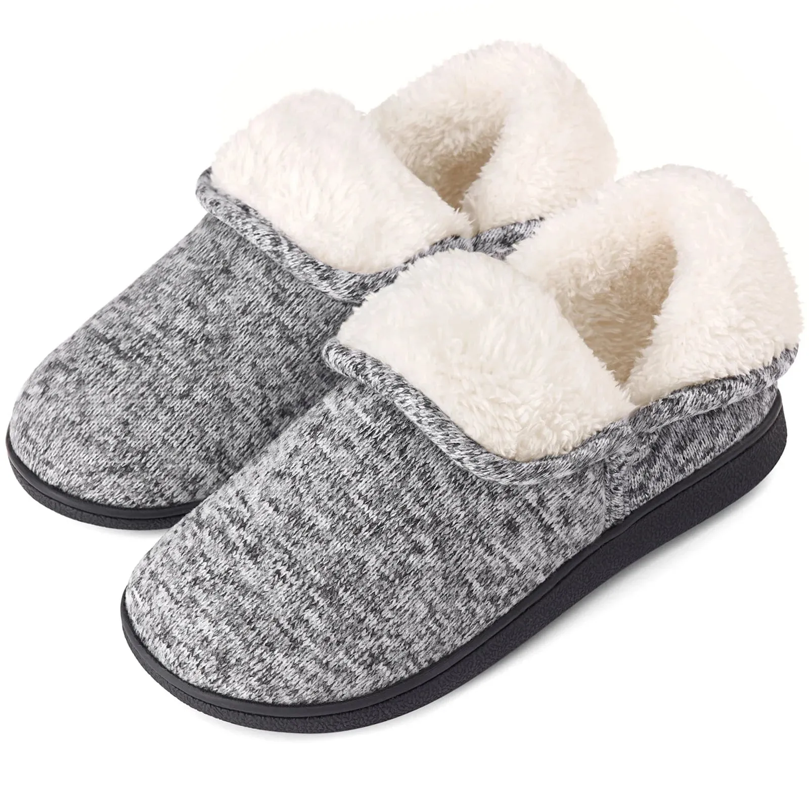VONMAY Women's Fuzzy Slippers Booties Indoor Outdoor House Shoes