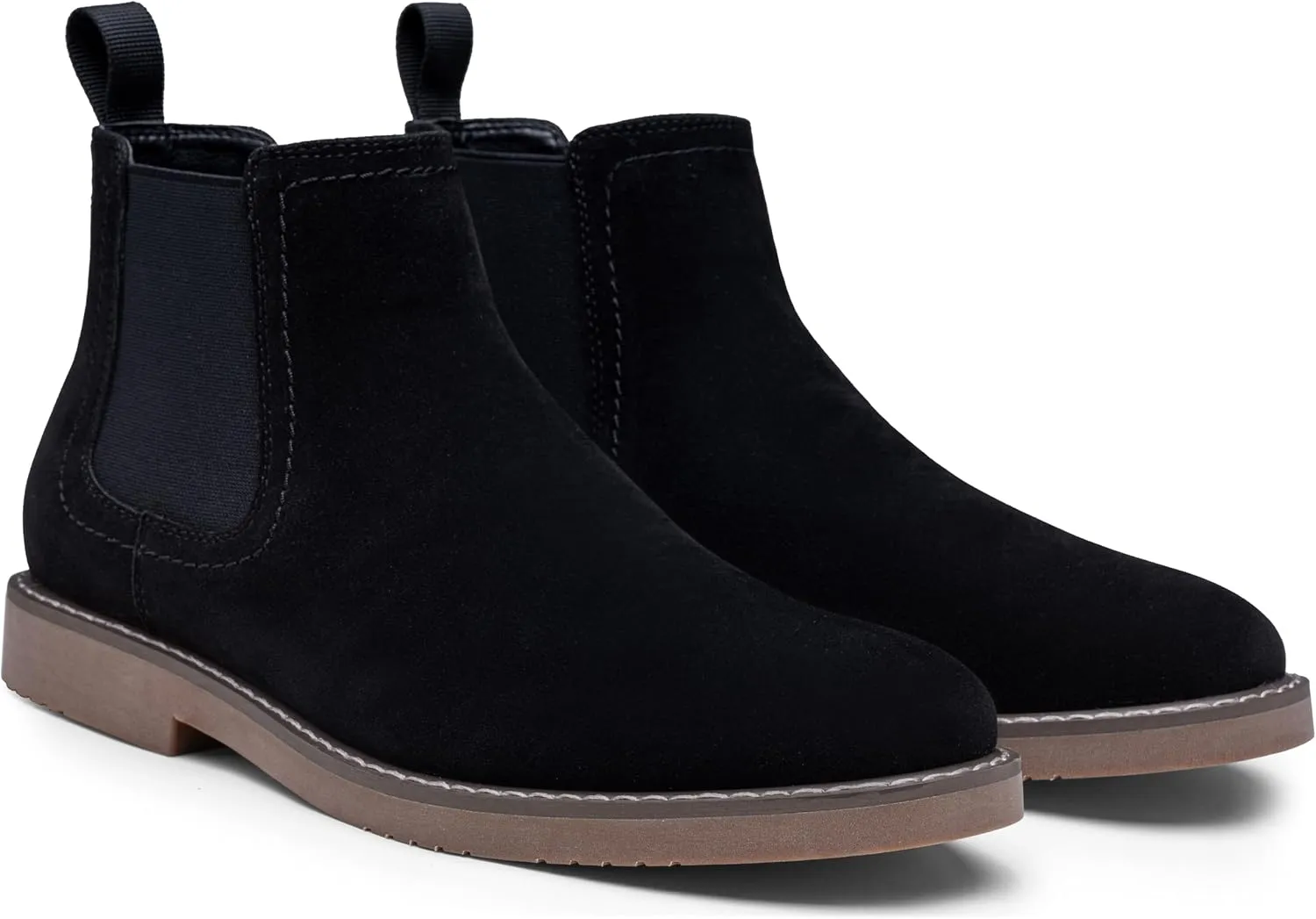 Vostey Chelsea Boots Men Casual Dress Boots Black Ankle Classic Slip on Boots for Men