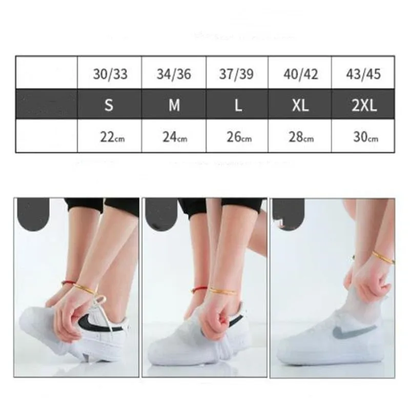 Women silicone rubber boots and waterproof shoe covers children on a rainy day outdoor rain boots - WRB50112