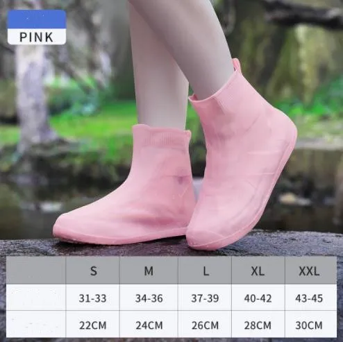 Women silicone rubber boots and waterproof shoe covers children on a rainy day outdoor rain boots - WRB50112