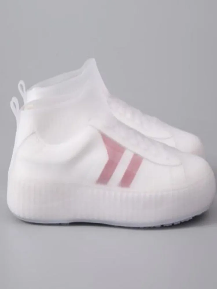 Women silicone rubber boots and waterproof shoe covers children on a rainy day outdoor rain boots - WRB50112