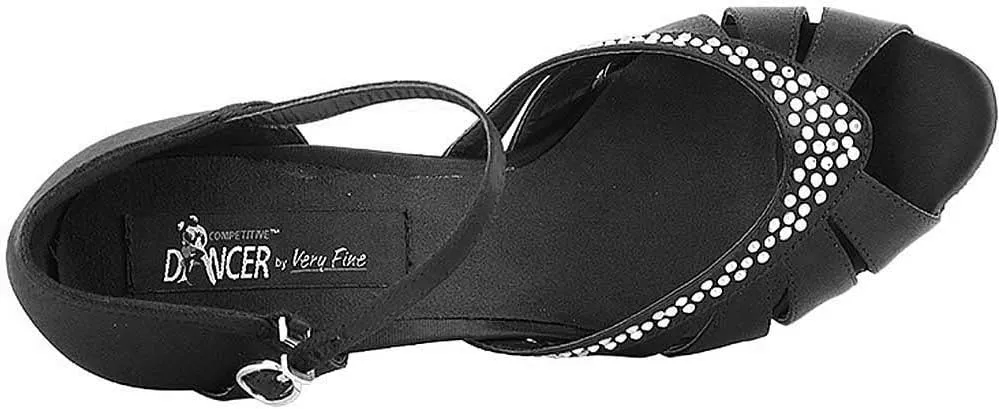 Women's Ballroom Dance Shoes Tango Wedding Salsa Shoes CD6801EB Comfortable-Very Fine 2.5" [Bundle of 5]