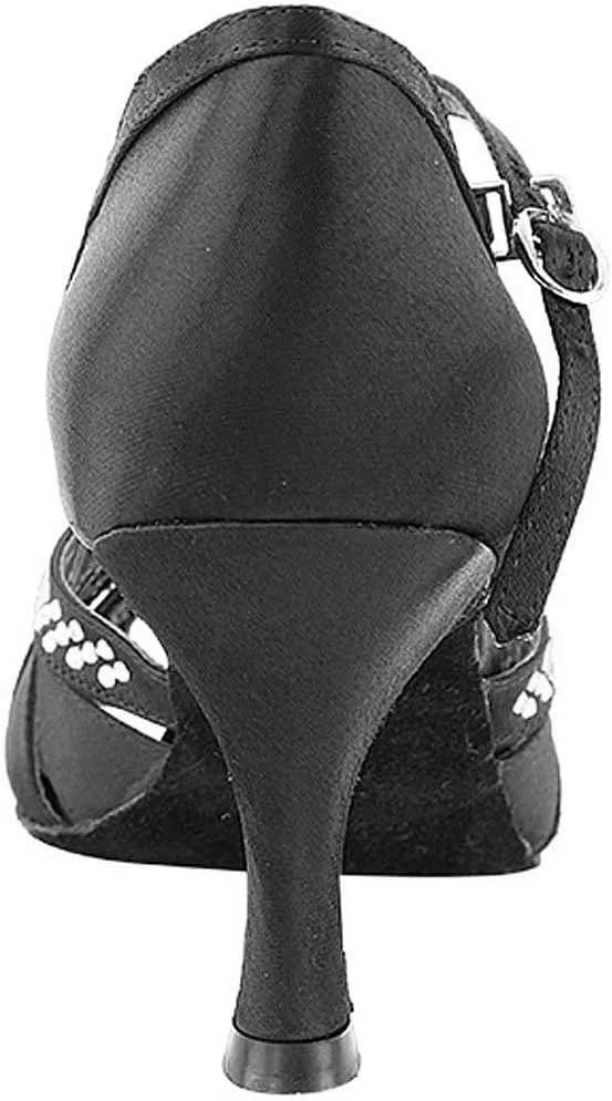 Women's Ballroom Dance Shoes Tango Wedding Salsa Shoes CD6801EB Comfortable-Very Fine 2.5" [Bundle of 5]