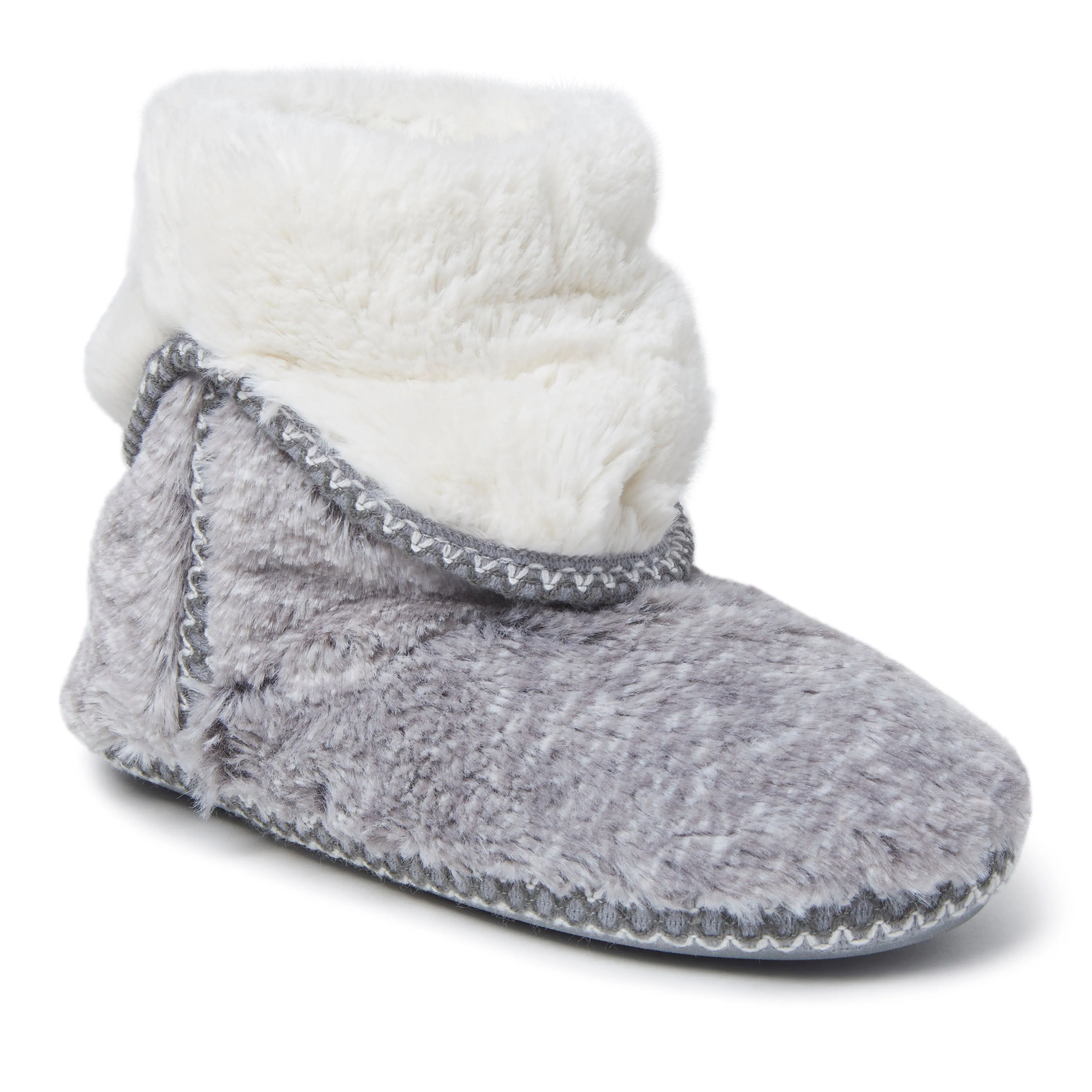 Women's Beth Faux Fur Fold Down Bootie Slipper