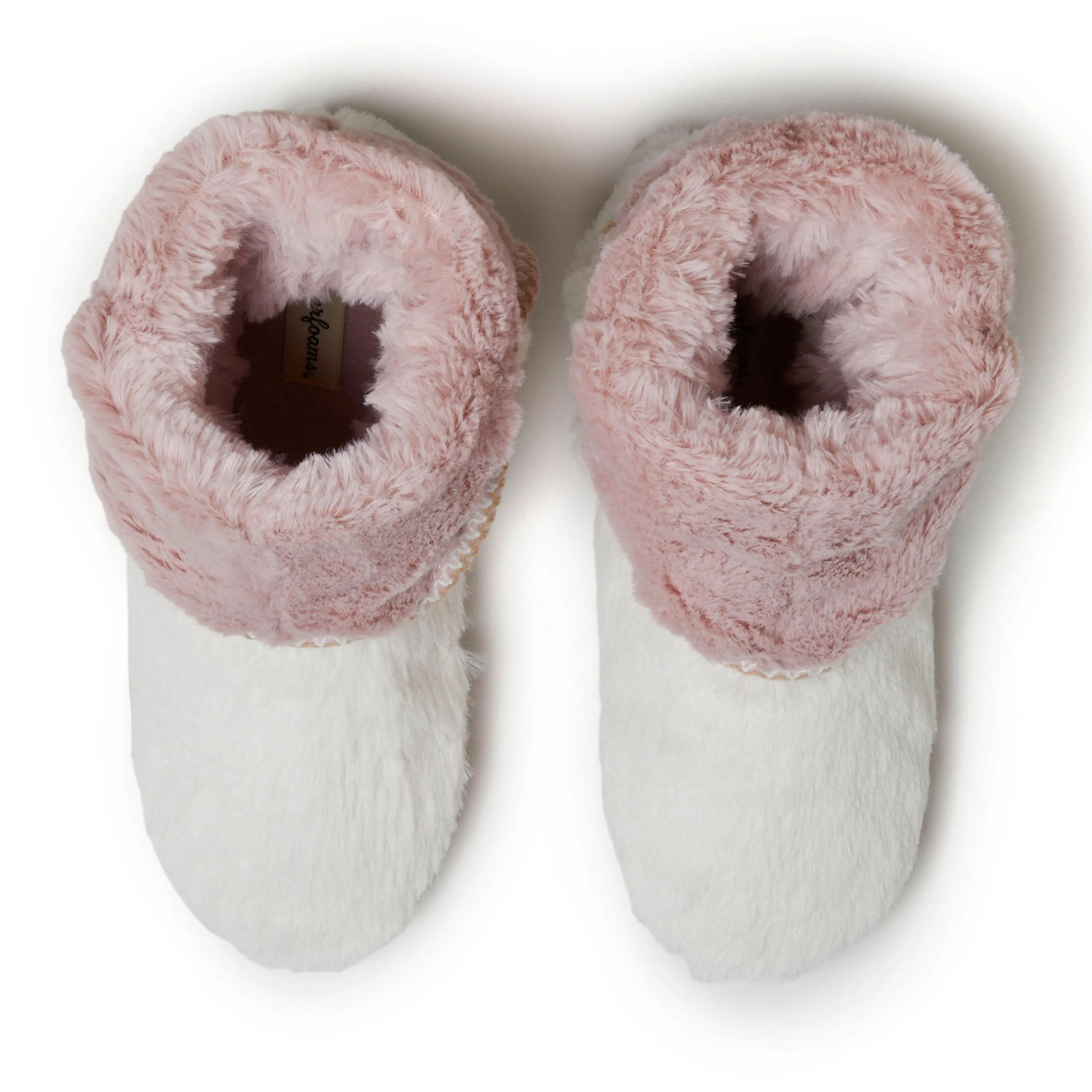 Women's Beth Faux Fur Fold Down Bootie Slipper