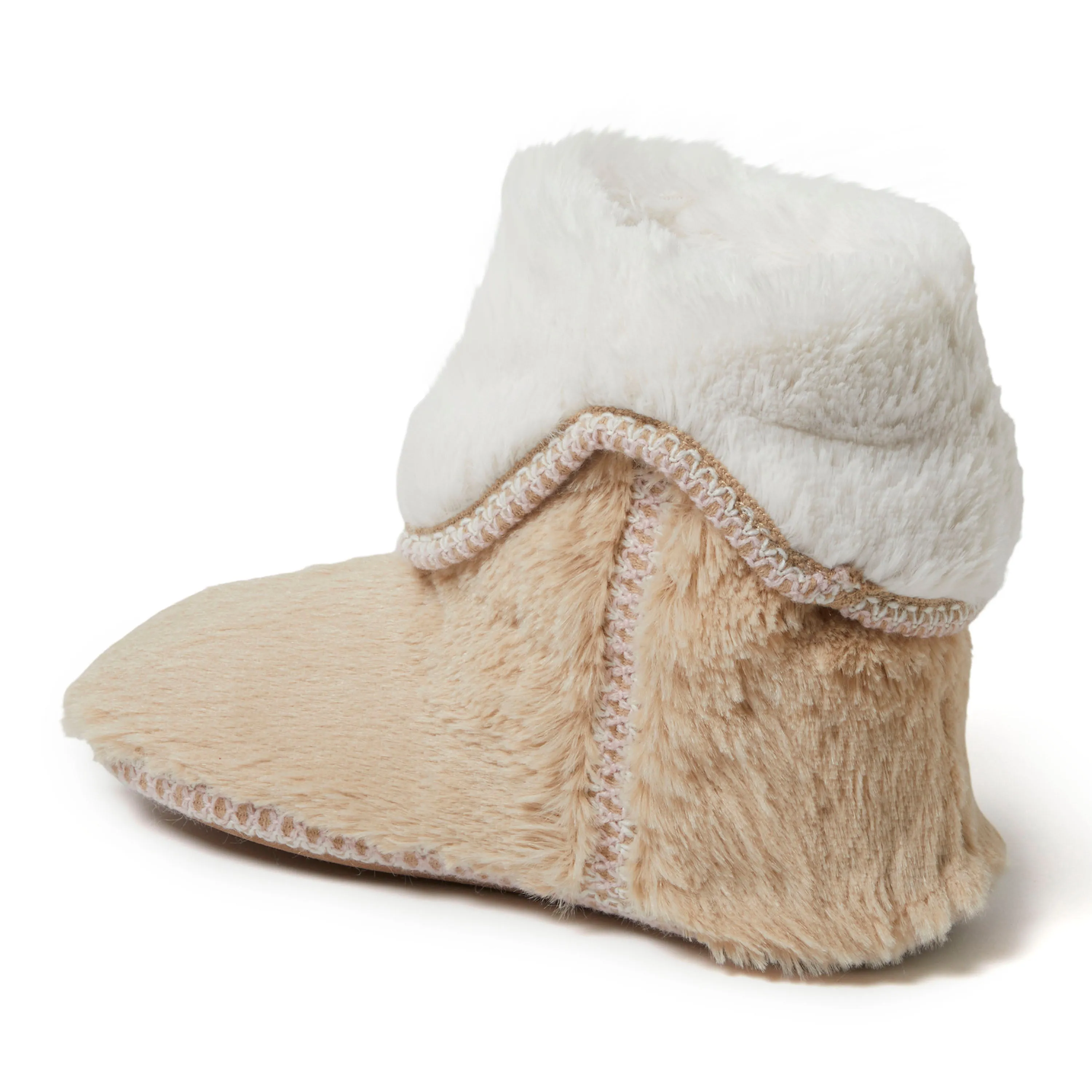 Women's Beth Faux Fur Fold Down Bootie Slipper
