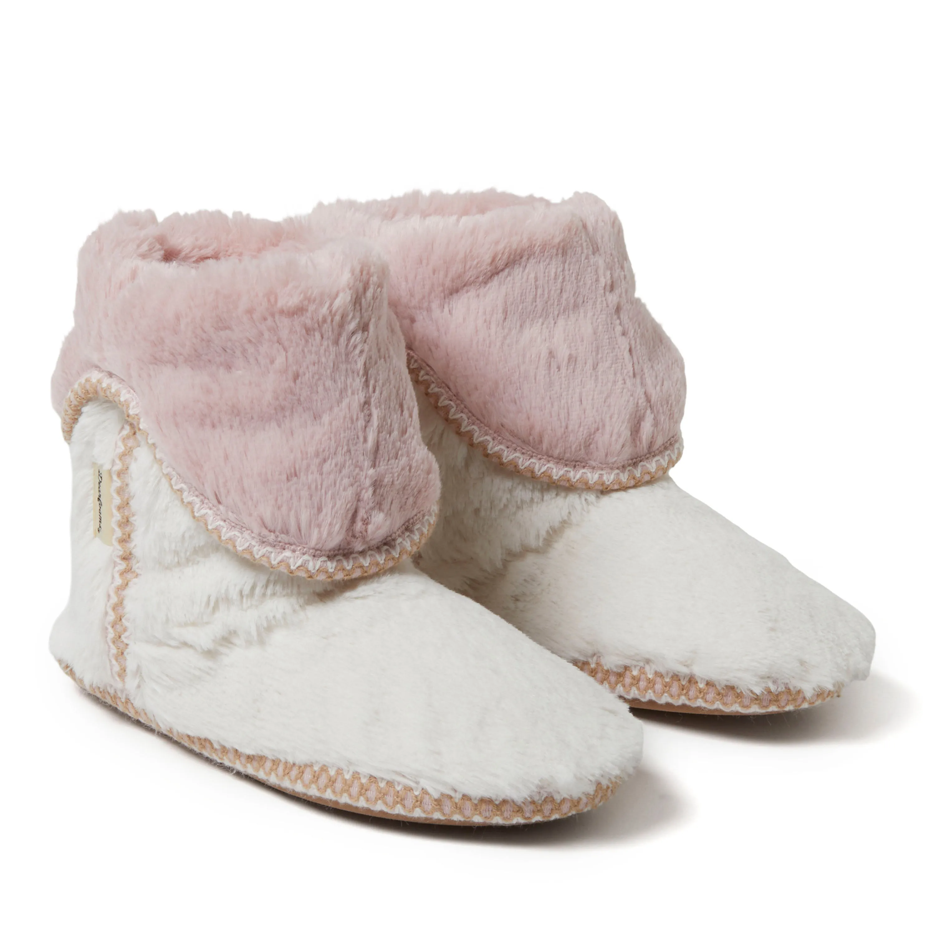 Women's Beth Faux Fur Fold Down Bootie Slipper