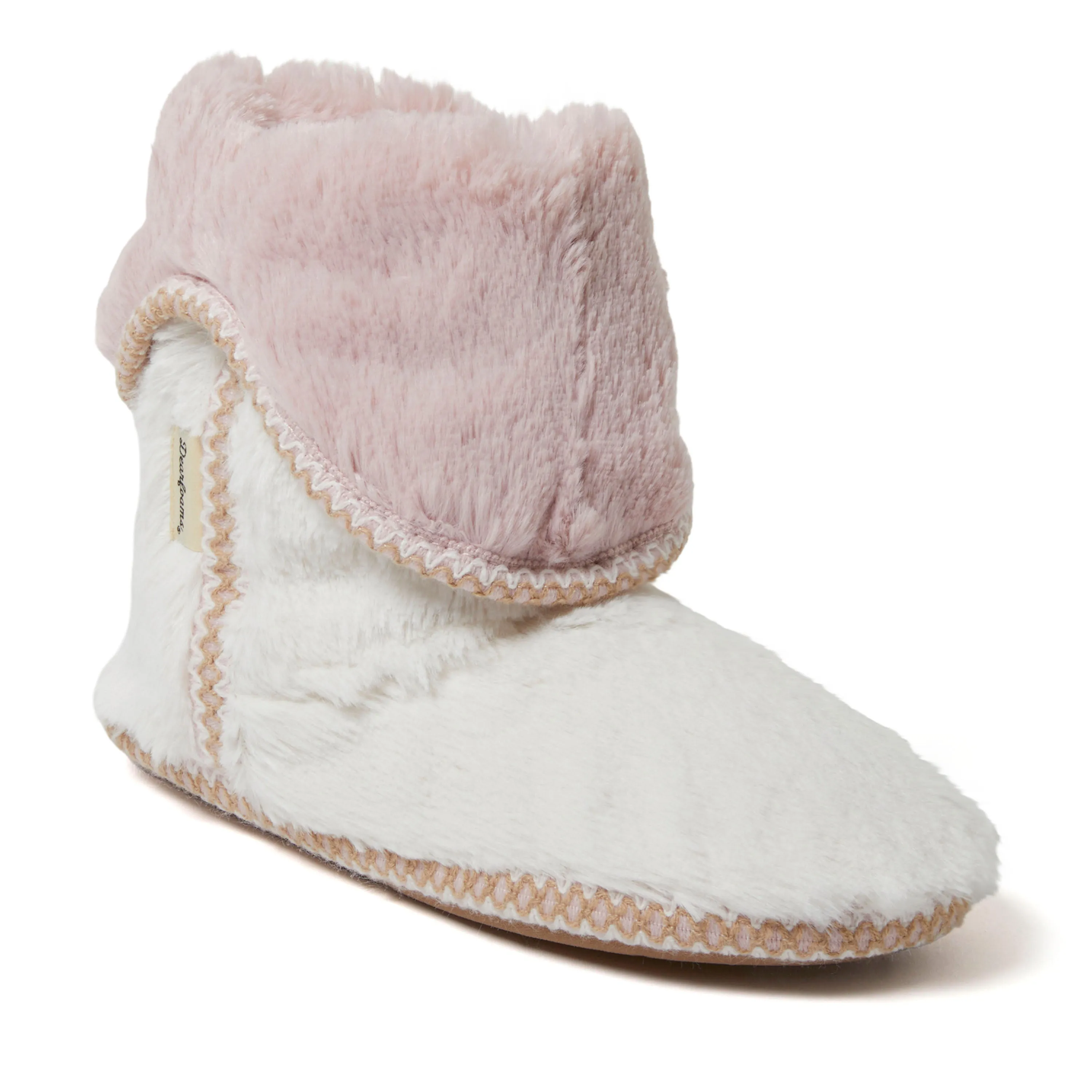 Women's Beth Faux Fur Fold Down Bootie Slipper