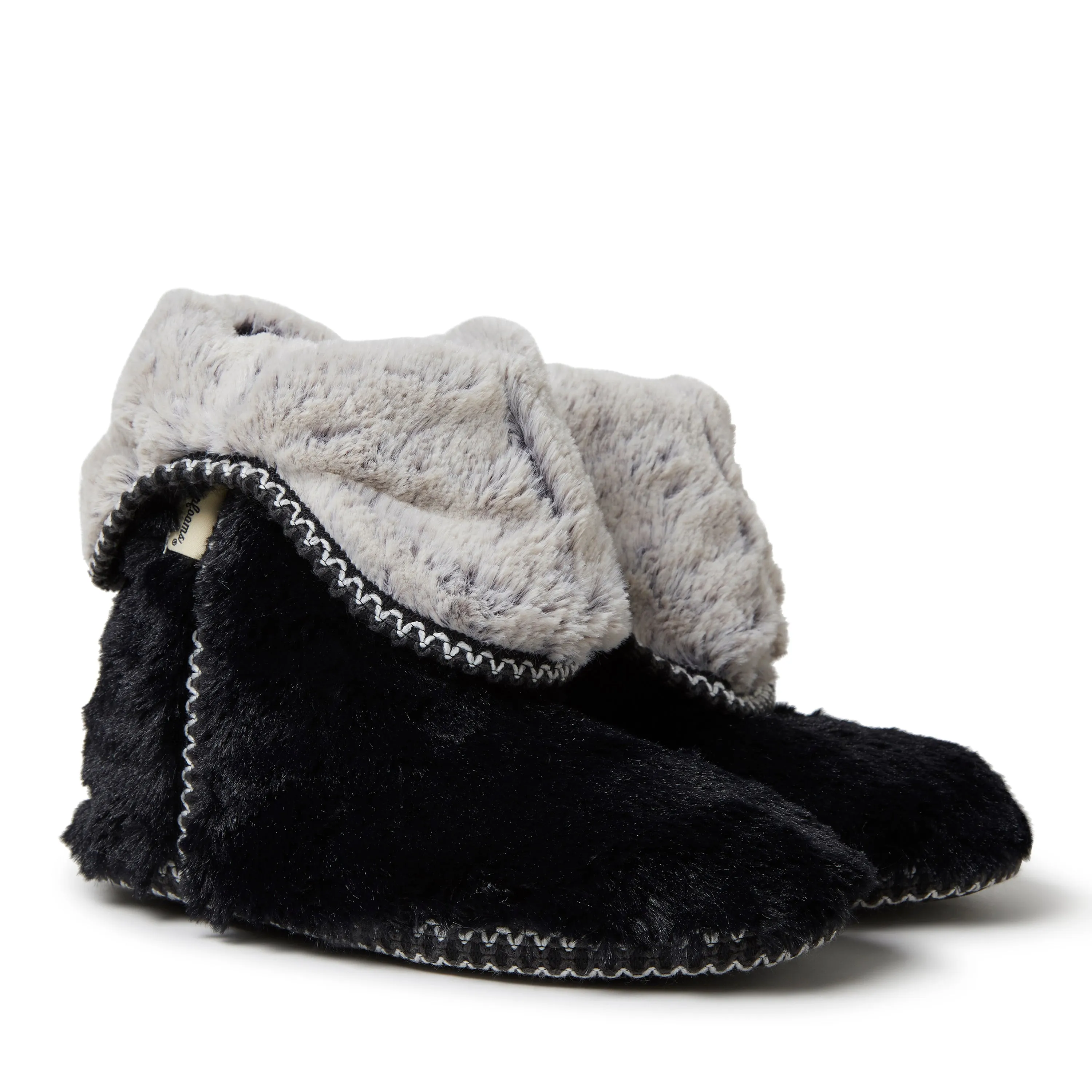 Women's Beth Faux Fur Fold Down Bootie Slipper
