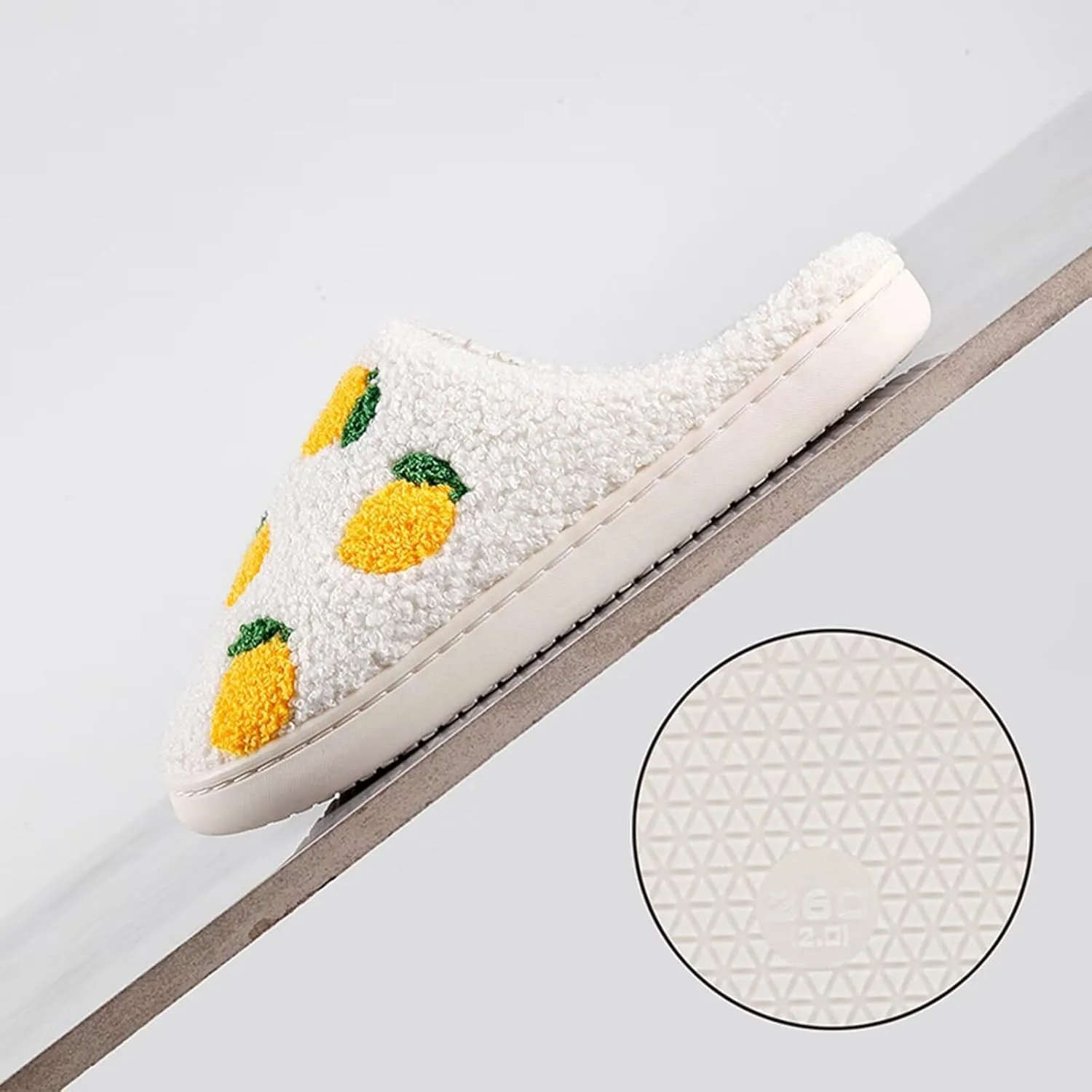 Women's Men's Cute Evil Eyes Slippers Strawberry Slippers Fuzzy Plush Soft Warm Home Bedroom House Shoes