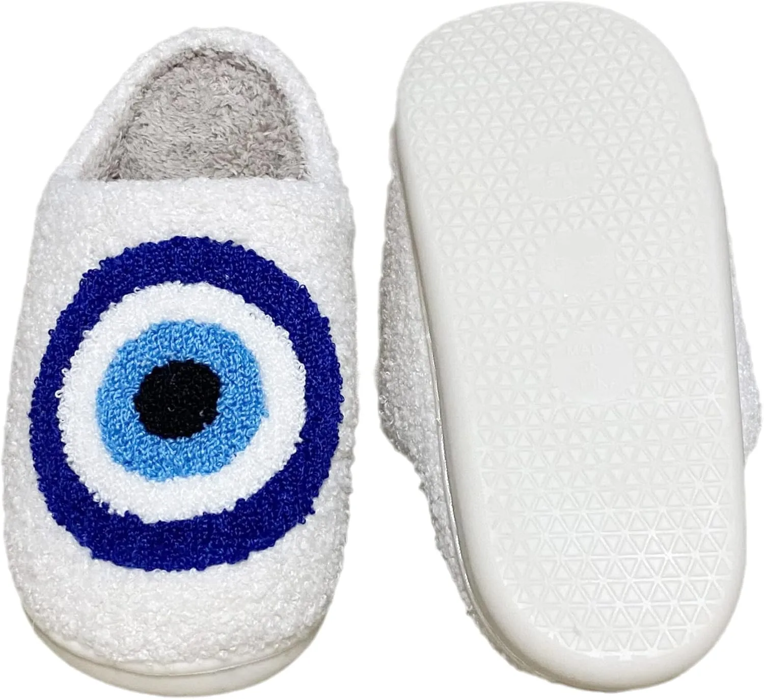 Women's Men's Cute Evil Eyes Slippers Strawberry Slippers Fuzzy Plush Soft Warm Home Bedroom House Shoes