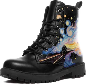 Women's Sky Star Artistic Ankle Booties Men's Comfort Lace-up Winter Fall Dress Fashion Boots Stylish Outdoor Shoes