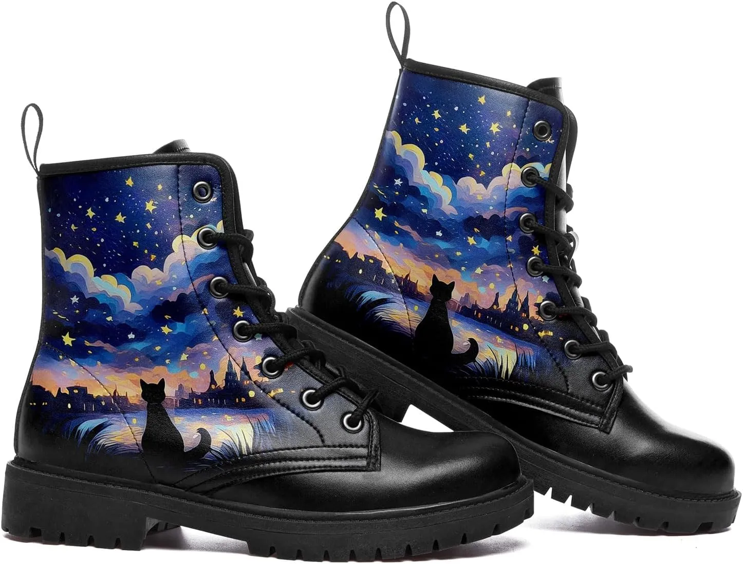Women's Sky Star Artistic Ankle Booties Men's Comfort Lace-up Winter Fall Dress Fashion Boots Stylish Outdoor Shoes