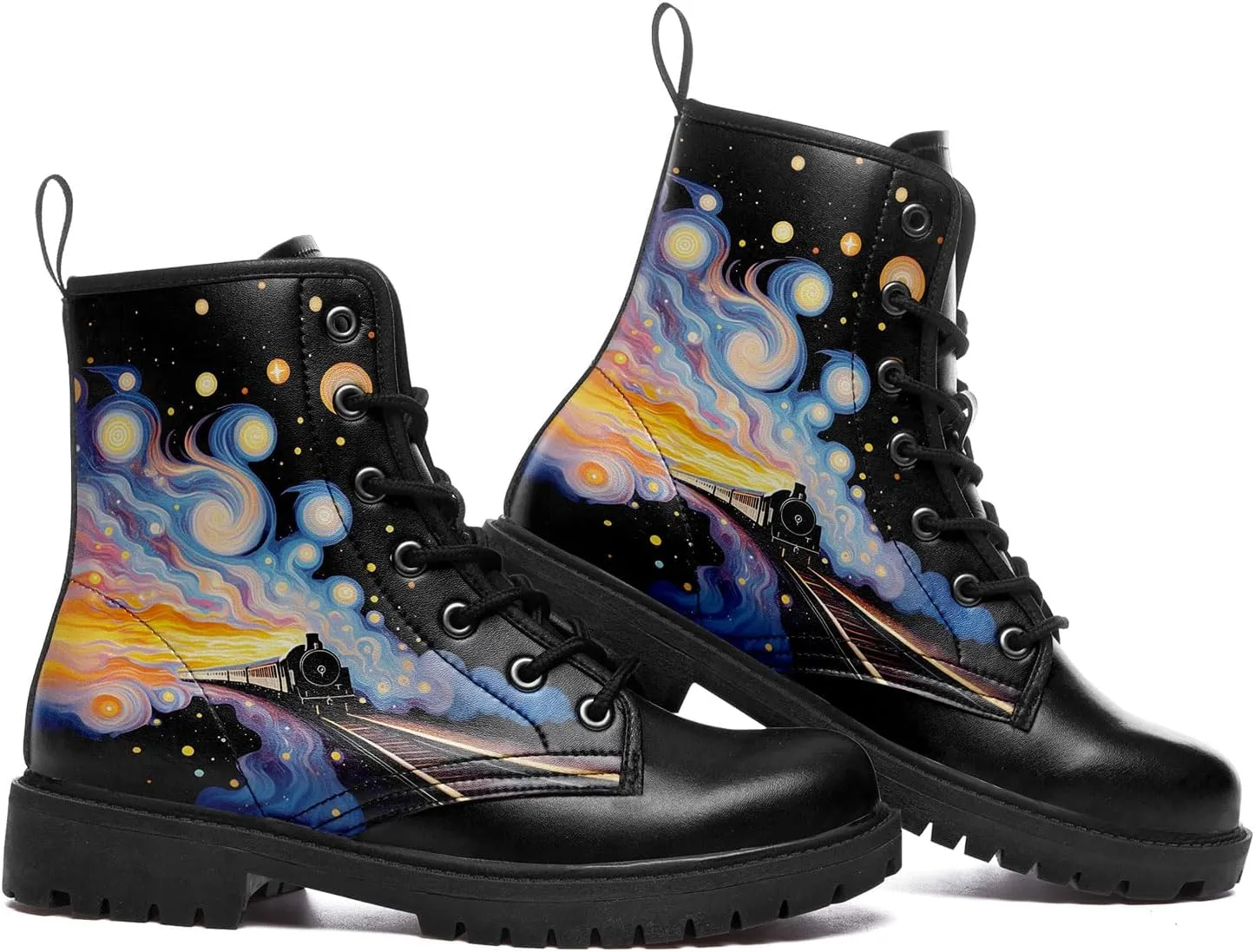 Women's Sky Star Artistic Ankle Booties Men's Comfort Lace-up Winter Fall Dress Fashion Boots Stylish Outdoor Shoes