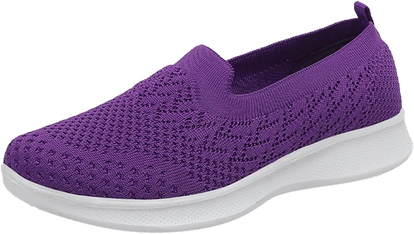 Women's Slip On Sneakers Shoes Closed Toe Walking Sneakers Thick Sole Running Hiking Sneaker Beach Summer Sandals