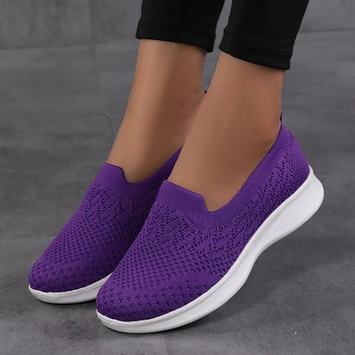 Women's Slip On Sneakers Shoes Closed Toe Walking Sneakers Thick Sole Running Hiking Sneaker Beach Summer Sandals