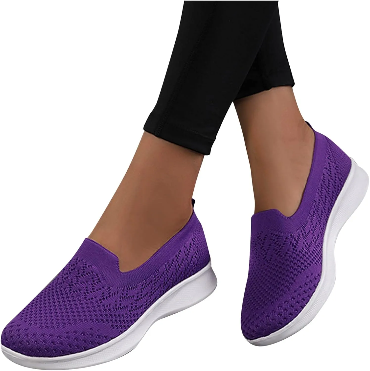 Women's Slip On Sneakers Shoes Closed Toe Walking Sneakers Thick Sole Running Hiking Sneaker Beach Summer Sandals