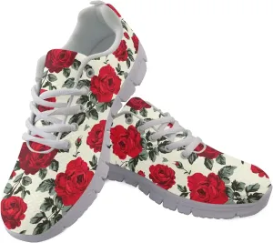 Womens Sports Shoes Teens Trainer Running Travel Sneaker Walking Low Heel Lace Up Adults Teenager Lightweight Sneakers