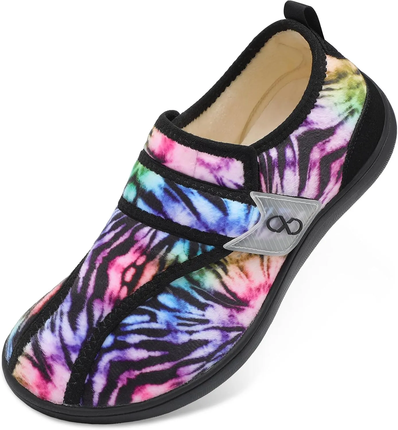 XIHALOOK Womens Slippers Wide Diabetic Shoes with Adjustable Strap for Diabetic Swollen Feet Outdoor Indoor Walking Shoes